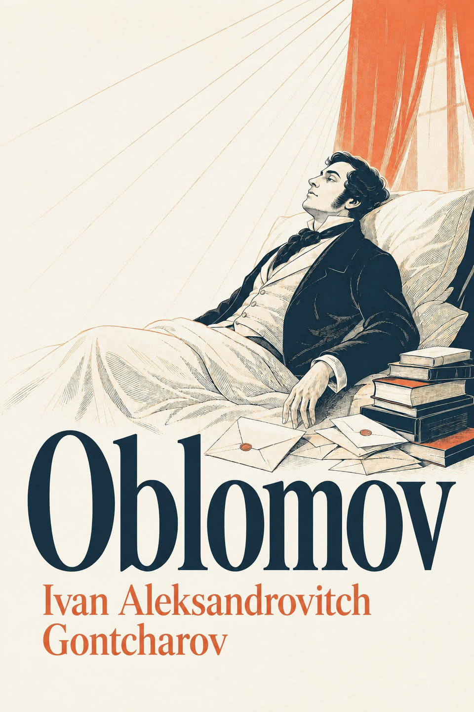 Oblomov by Ivan Aleksandrovitch Gontcharov, the cover