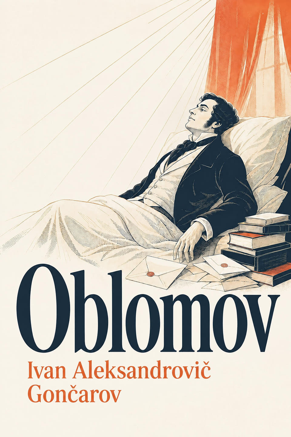 Oblomov by Ivan Aleksandrovič Gončarov, the cover