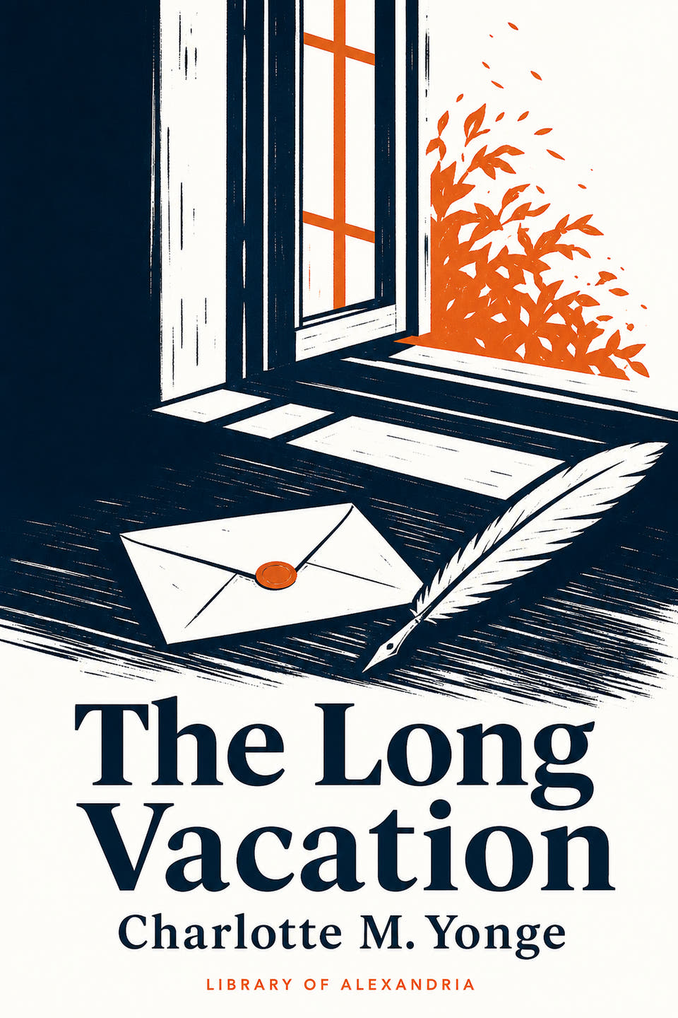 The Long Vacation by Charlotte Mary Yonge, the cover