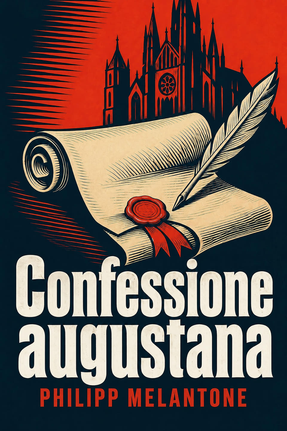 Confessione augustana by Philipp Melantone, the cover