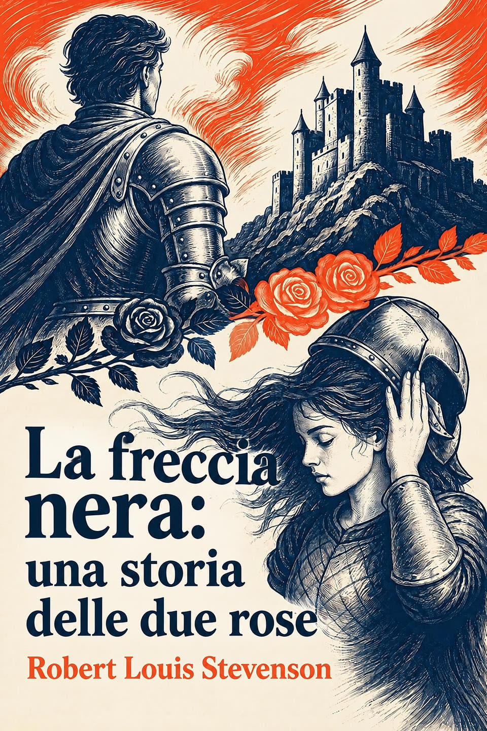 La freccia nera: una storia delle due rose by Robert Louis Stevenson, the cover