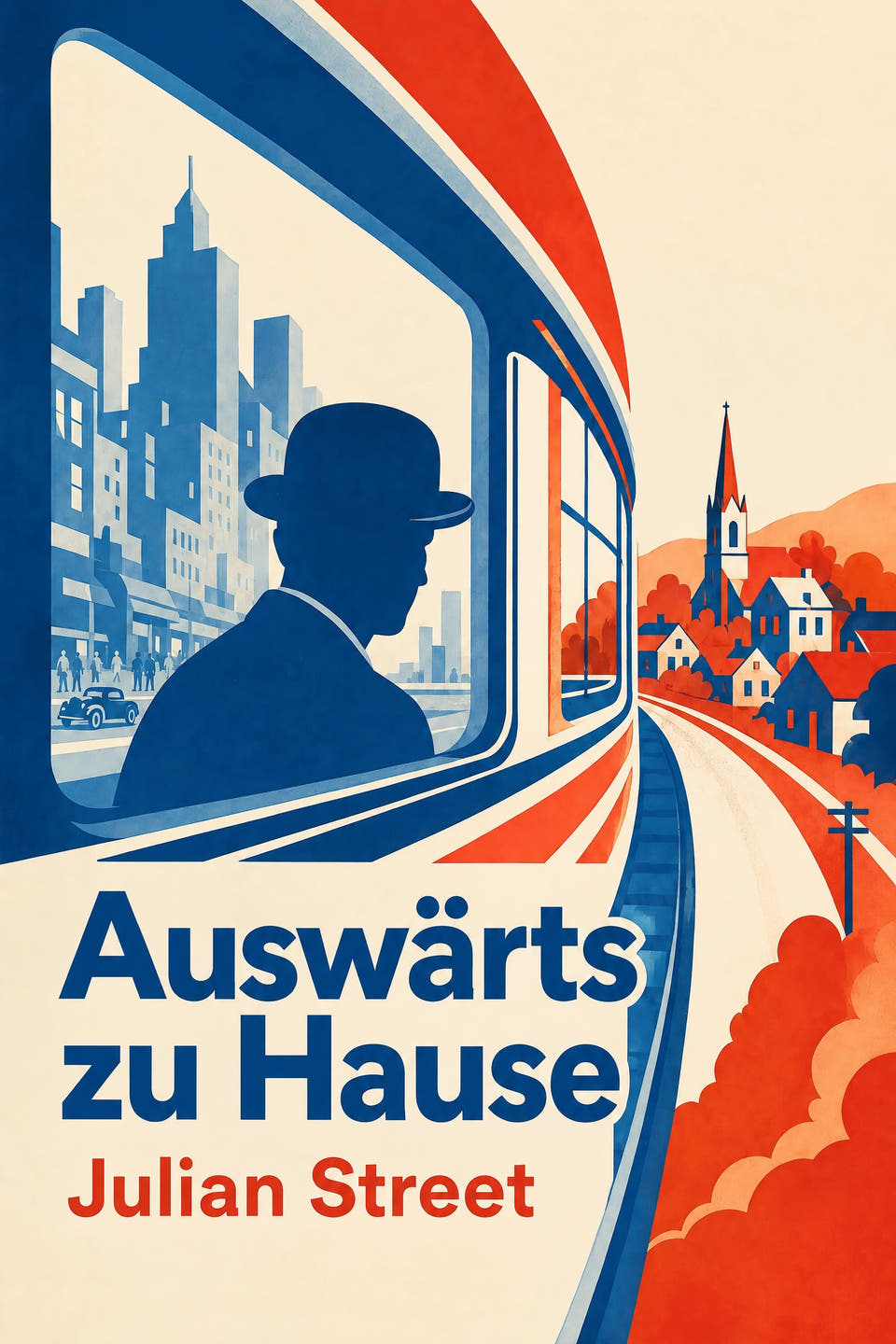 Auswärts zu Hause by Julian Street, the cover