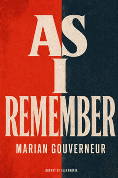 As I Remember, the cover of this edition