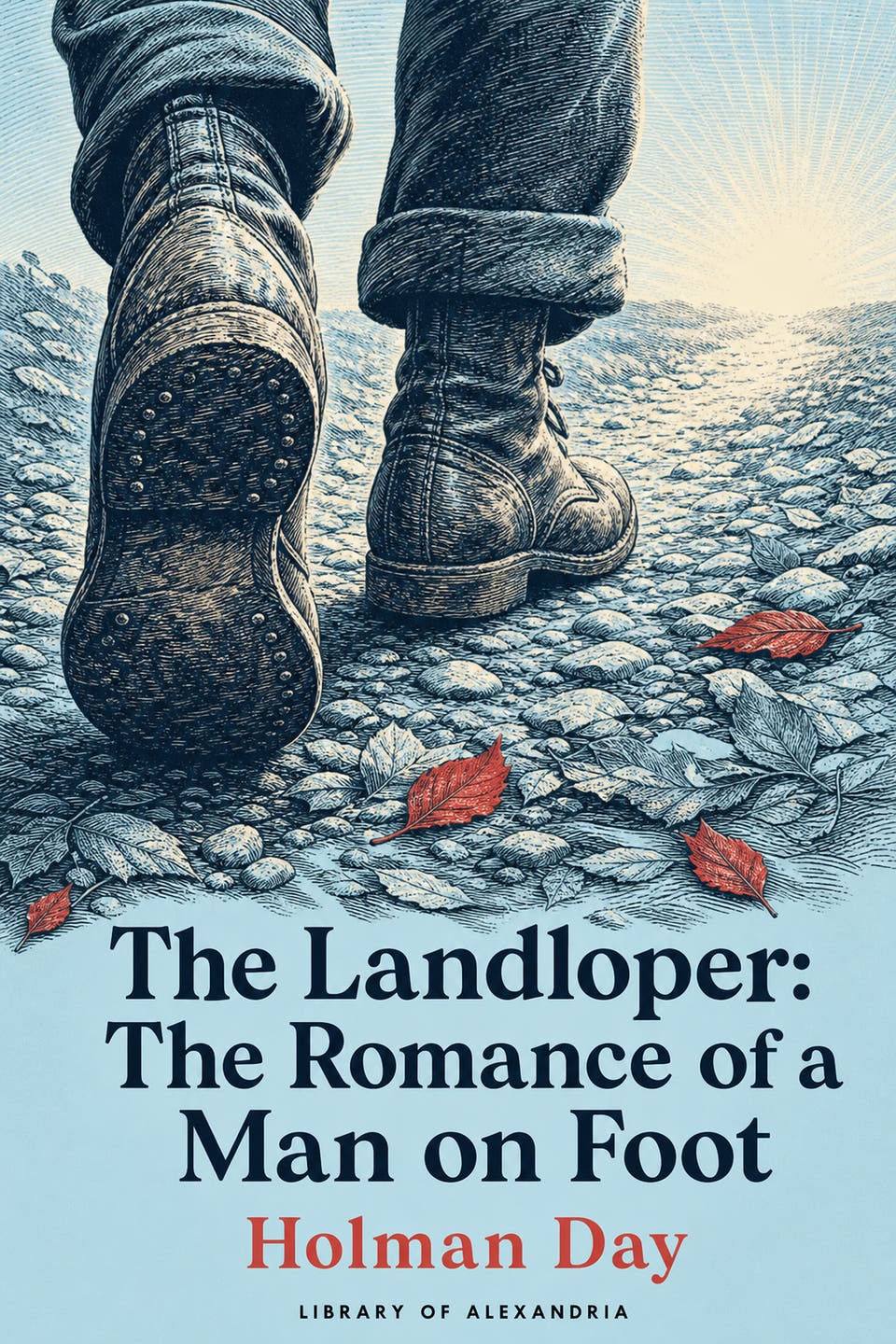 The Landloper: The Romance of a Man on Foot by Holman Day, the cover