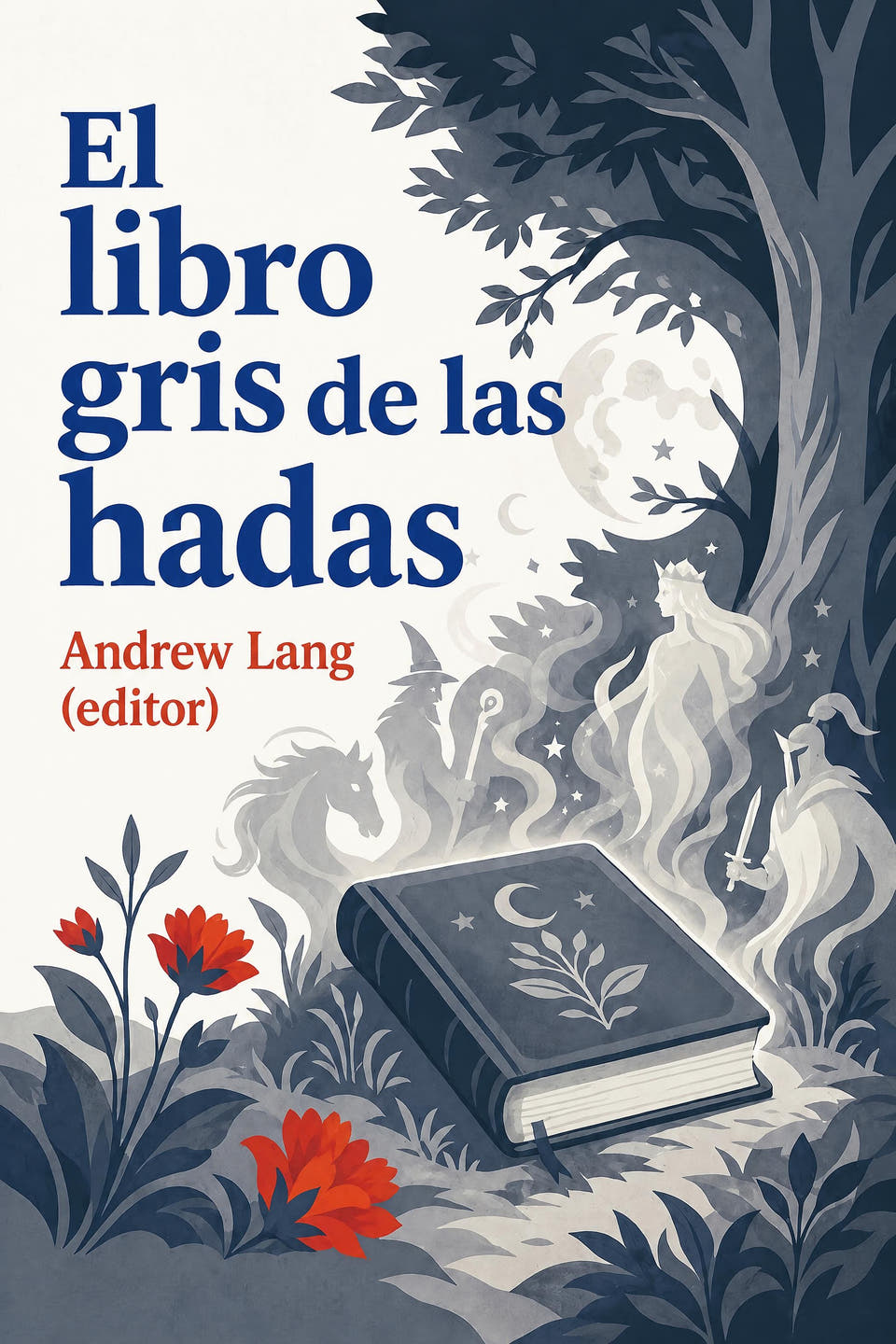 El libro gris de las hadas by Andrew Lang (editor), the cover