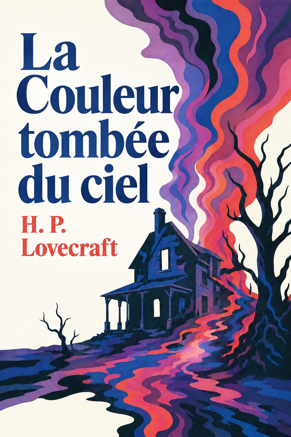 La Couleur tombée du ciel by H. P. Lovecraft, the cover