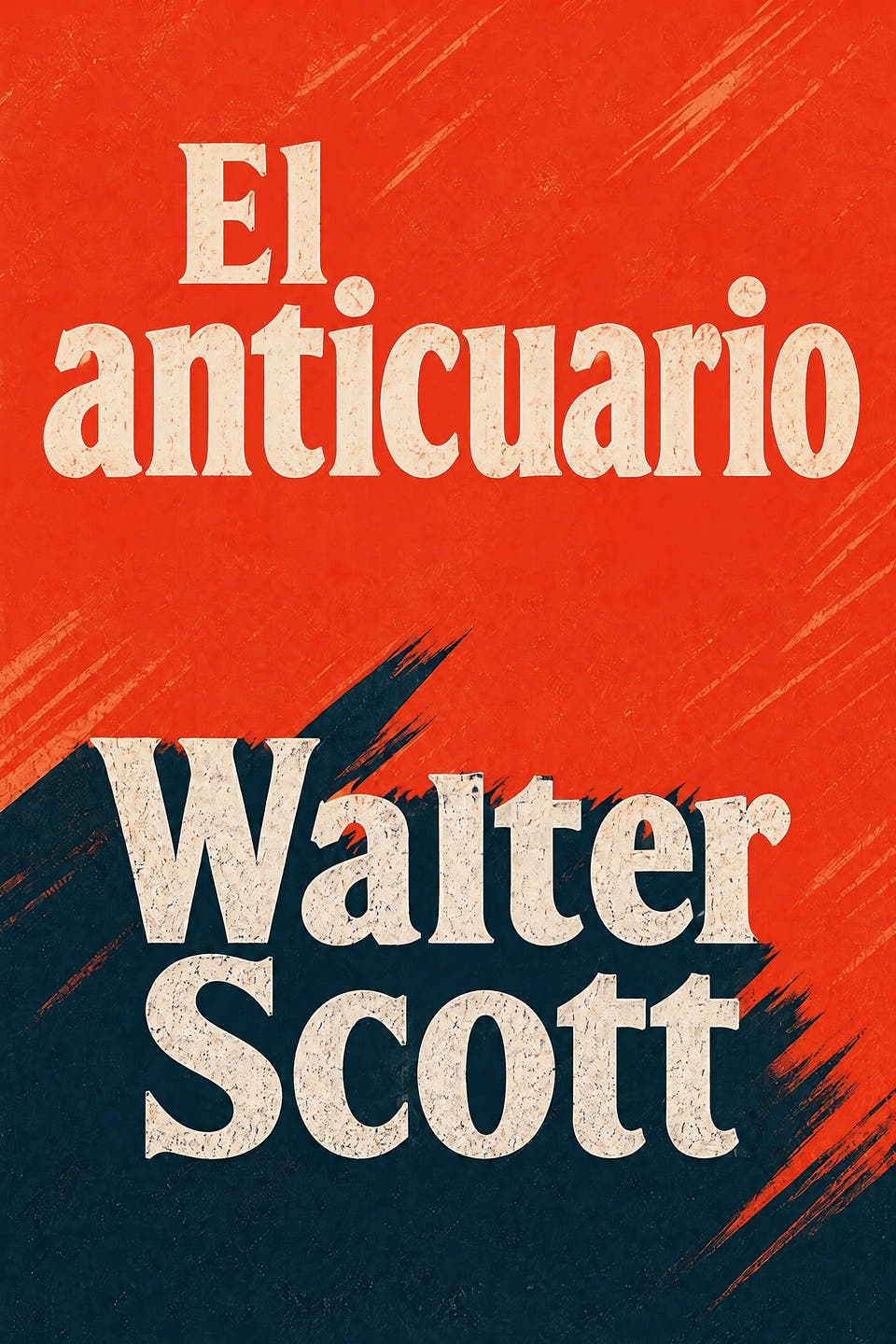 El anticuario by Walter Scott, the cover