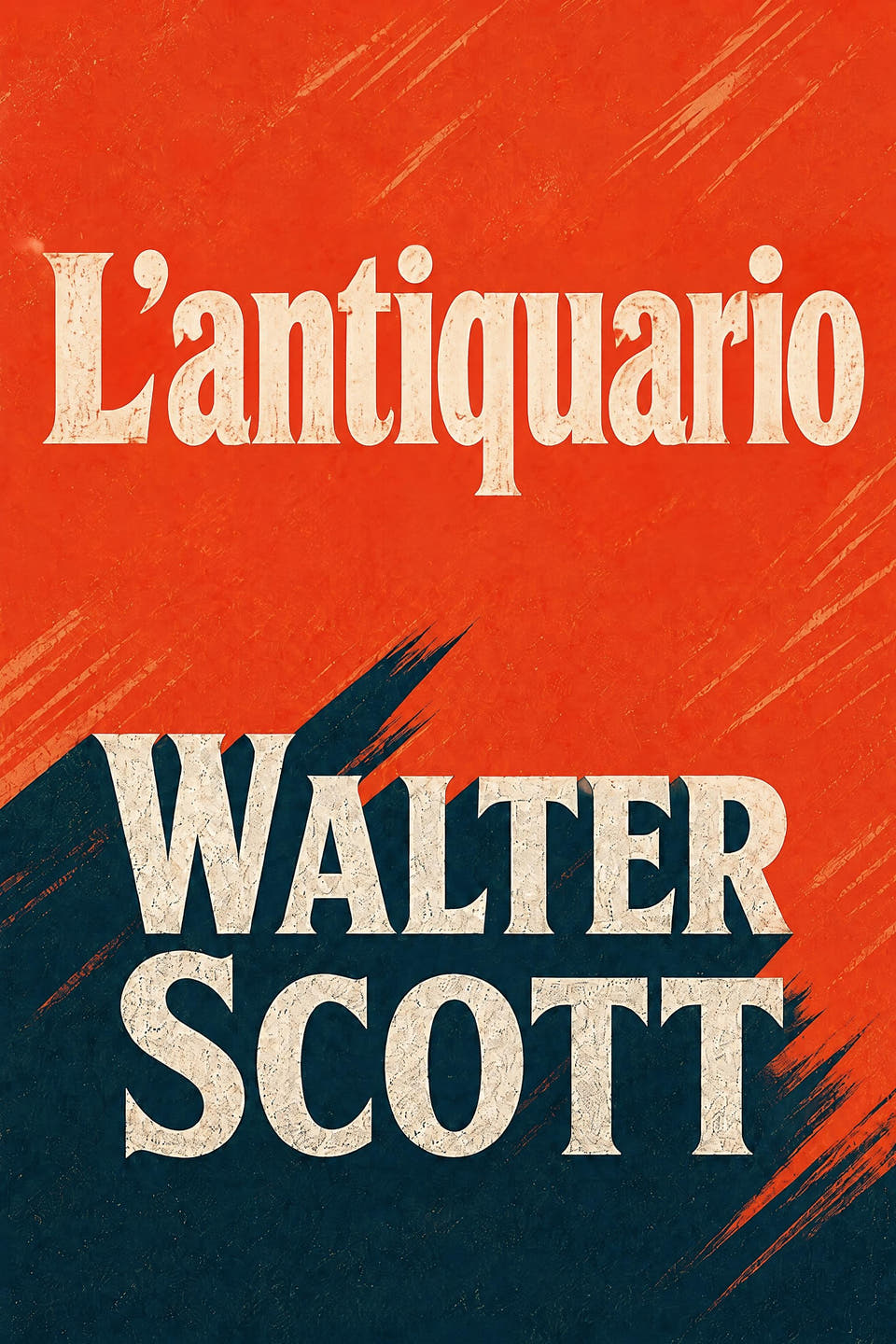 L’antiquario by Walter Scott, the cover