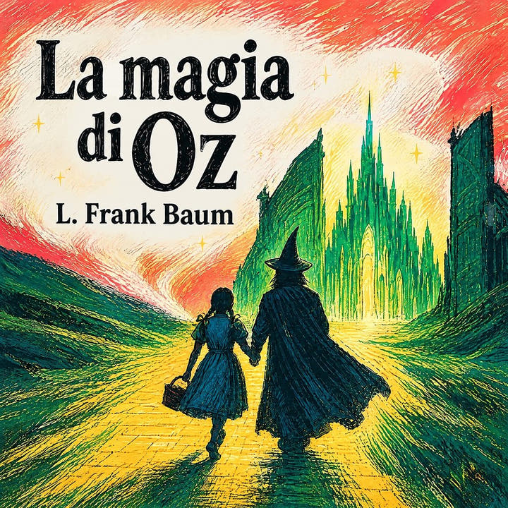 La magia di Oz, the audiobook cover