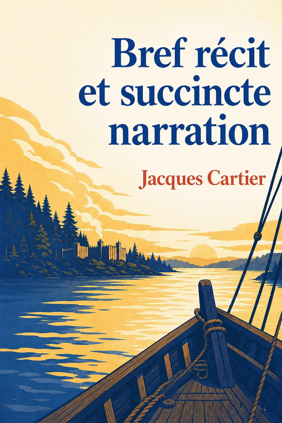 Bref récit et succincte narration by Jacques Cartier, the cover
