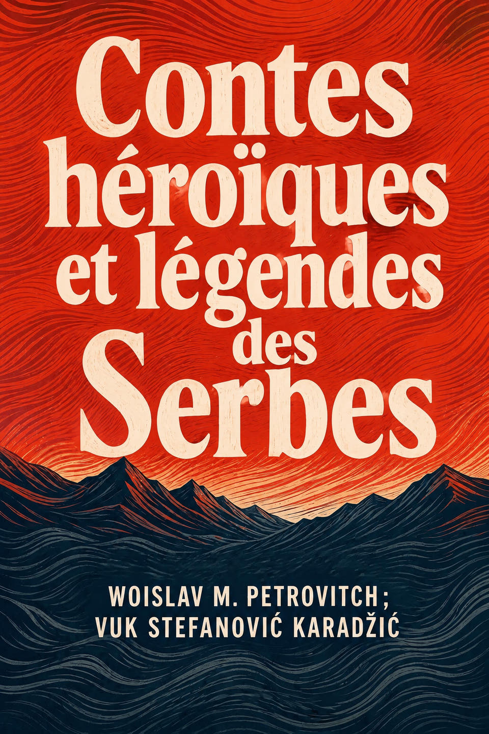 Contes héroïques et légendes des Serbes by Woislav M. Petrovitch ; Vuk Stefanović Karadžić, the cover