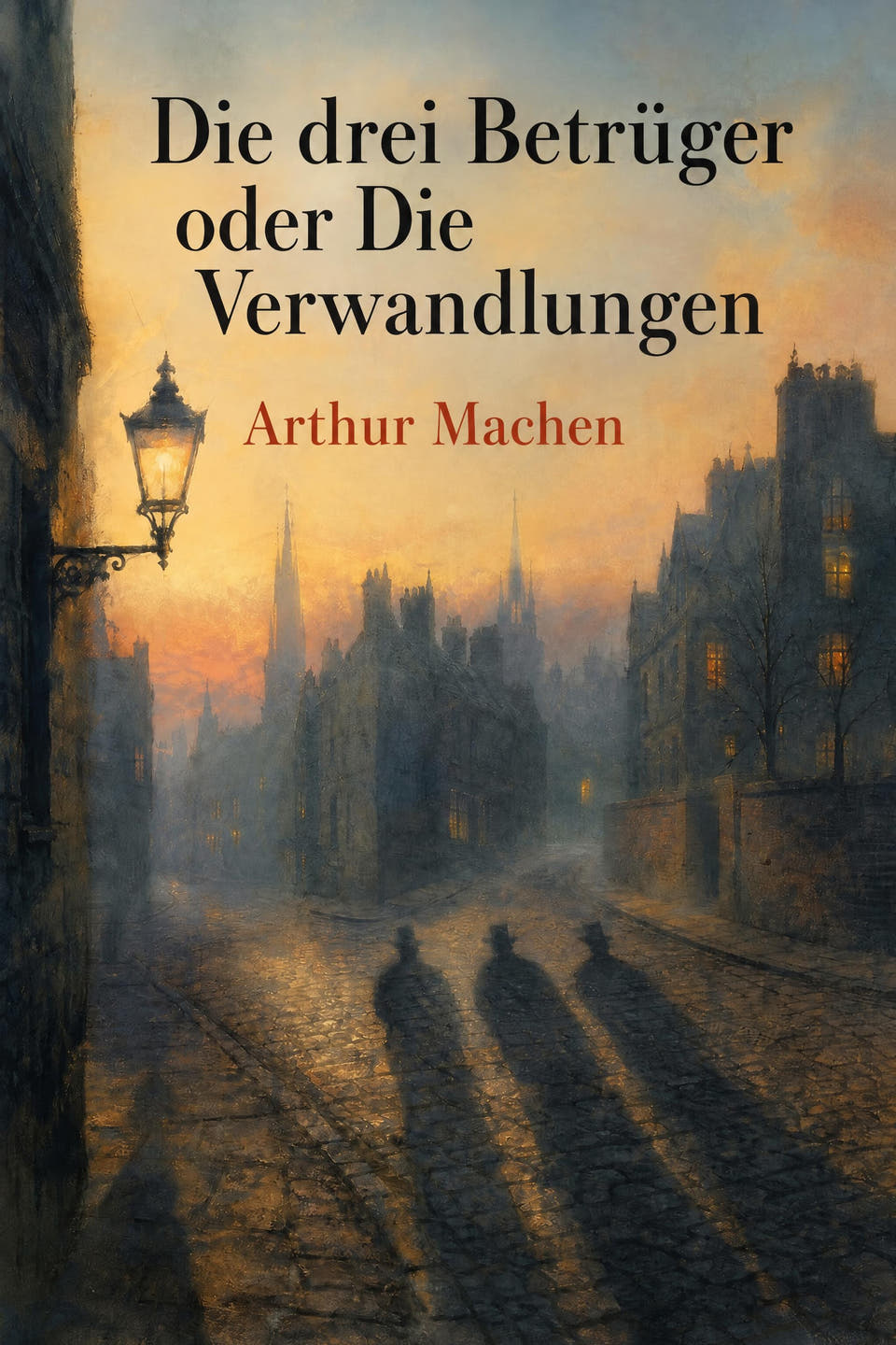 Die drei Betrüger oder Die Verwandlungen by Arthur Machen, the cover