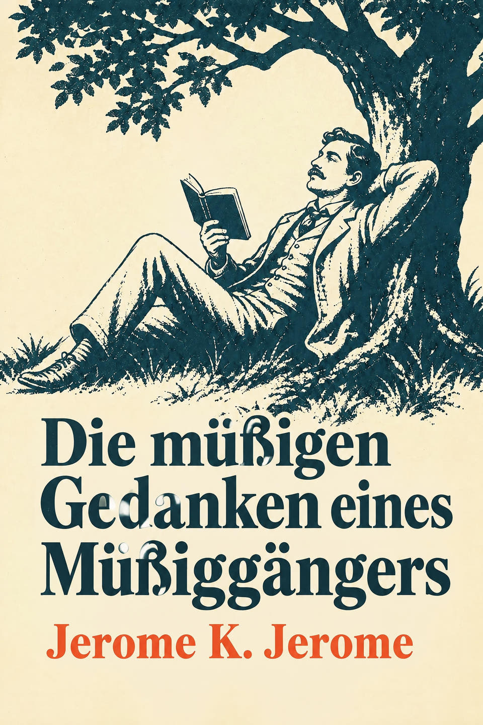 Die müßigen Gedanken eines Müßiggängers by Jerome K. Jerome, the cover