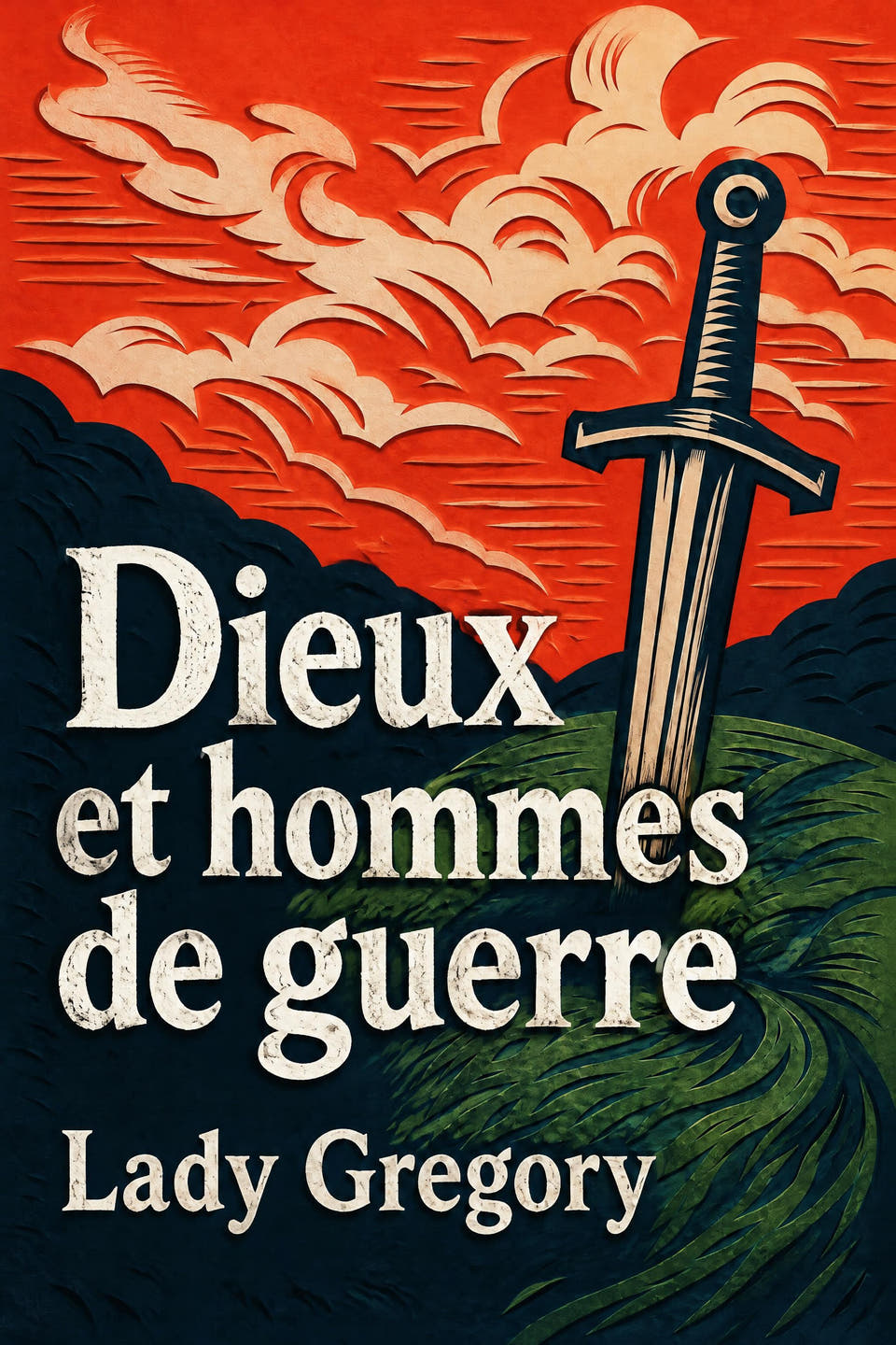 Dieux et hommes de guerre by Lady Gregory, the cover