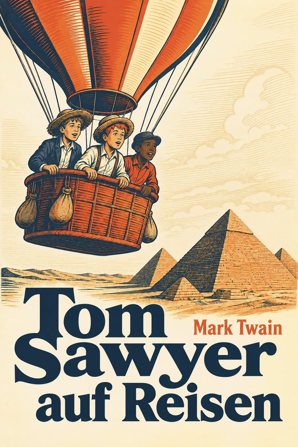 Tom Sawyer auf Reisen by Mark Twain, the cover