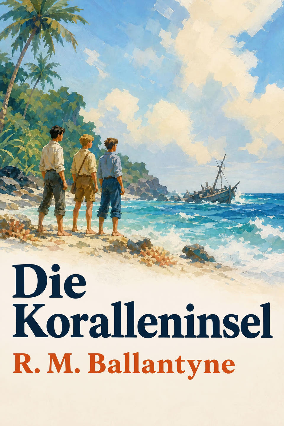 Die Koralleninsel by R. M. Ballantyne, the cover