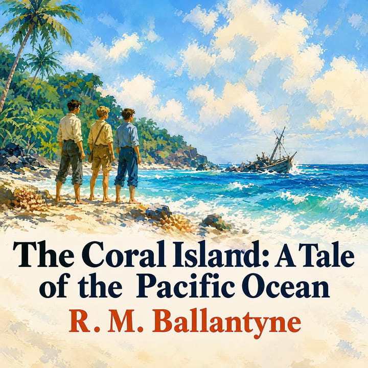 The Coral Island: A Tale of the Pacific Ocean, the audiobook cover