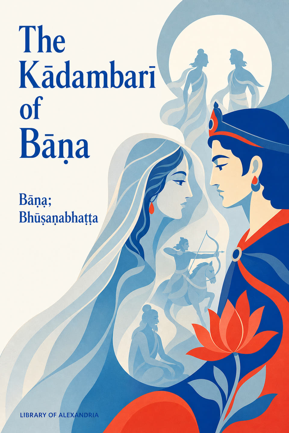 The Kādambarī of Bāna by Bāṇa; Bhūṣaṇabhaṭṭa, the cover
