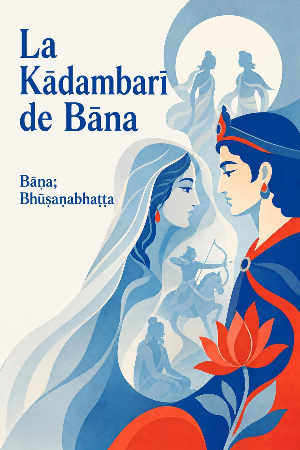 La Kādambarī de Bāna by Bāṇa; Bhūṣaṇabhaṭṭa, the cover