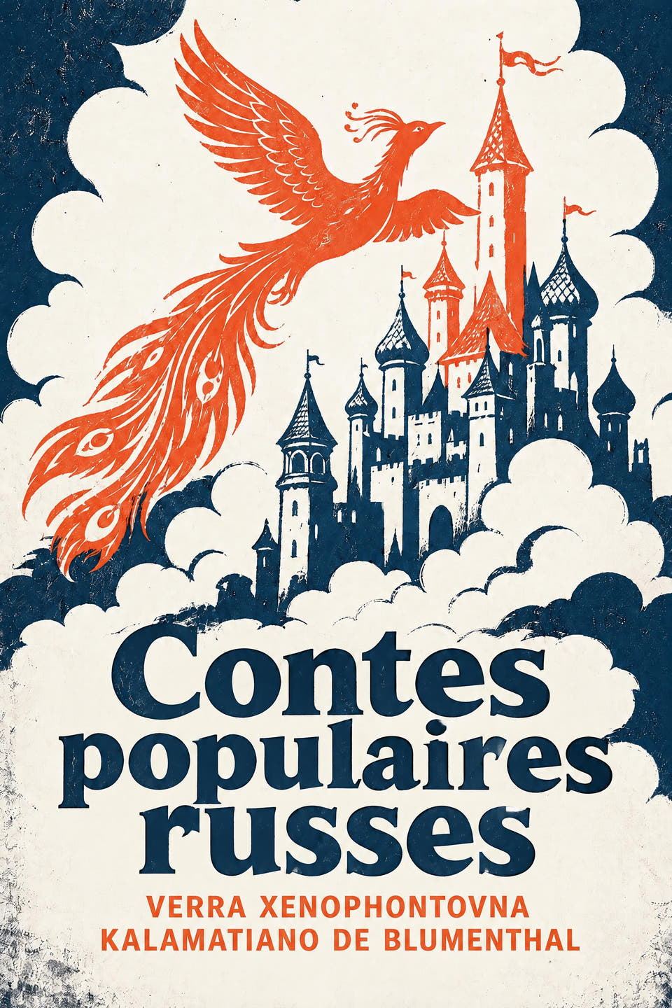 Contes populaires russes by Verra Xenophontovna Kalamatiano de Blumenthal, the cover