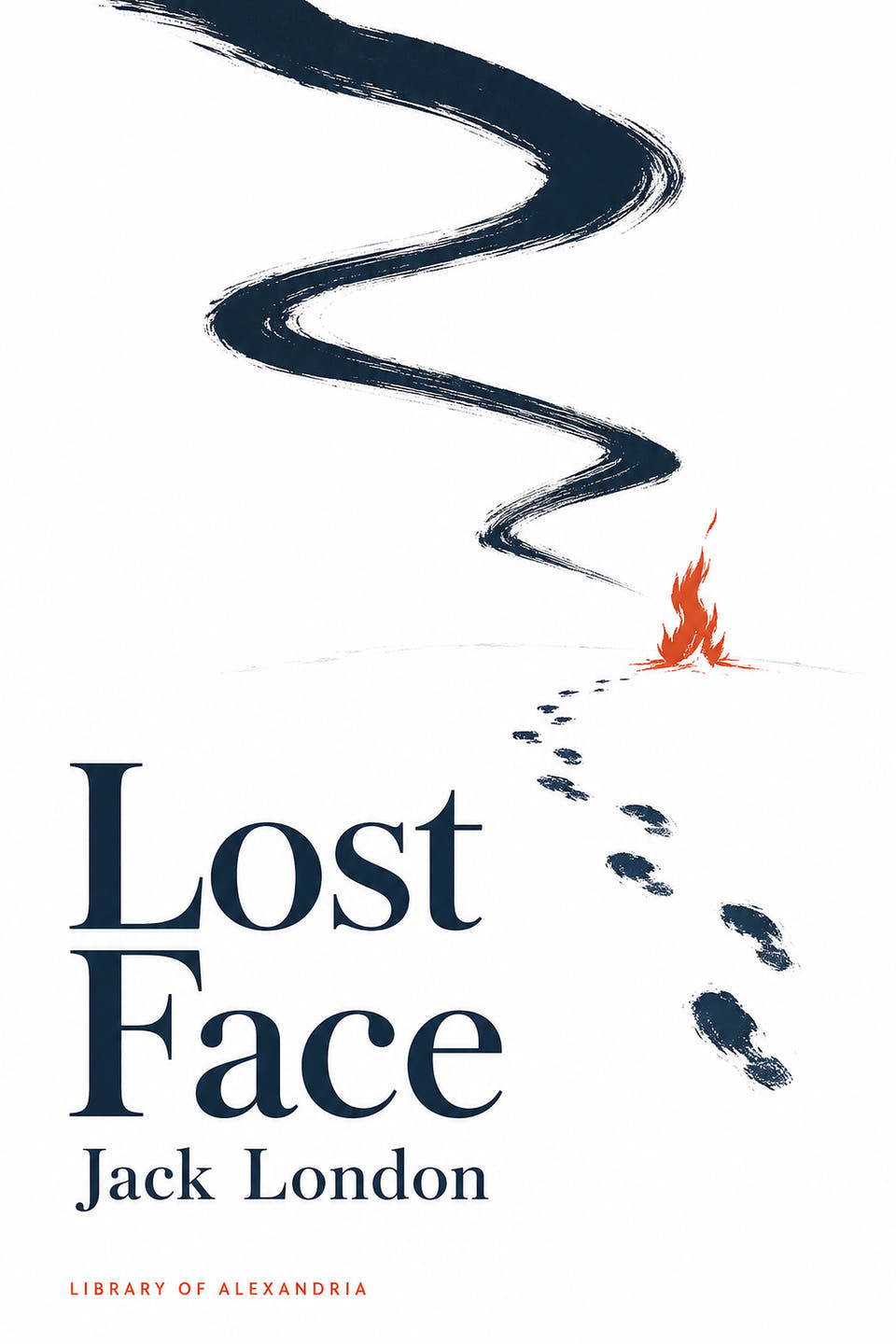 Lost Face by Jack London, the cover