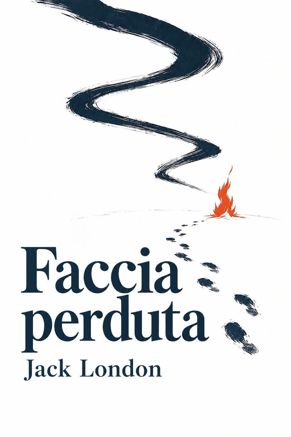 Faccia perduta by Jack London, the cover