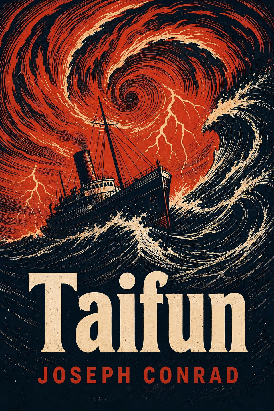Taifun by Joseph Conrad, the cover