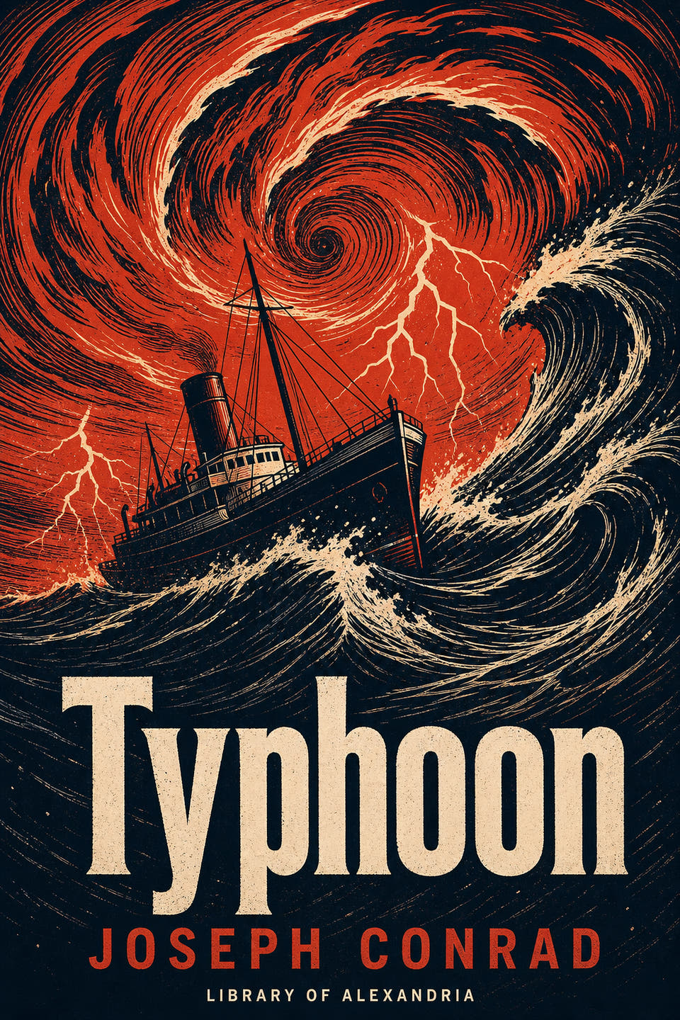 Typhoon by Joseph Conrad, the cover