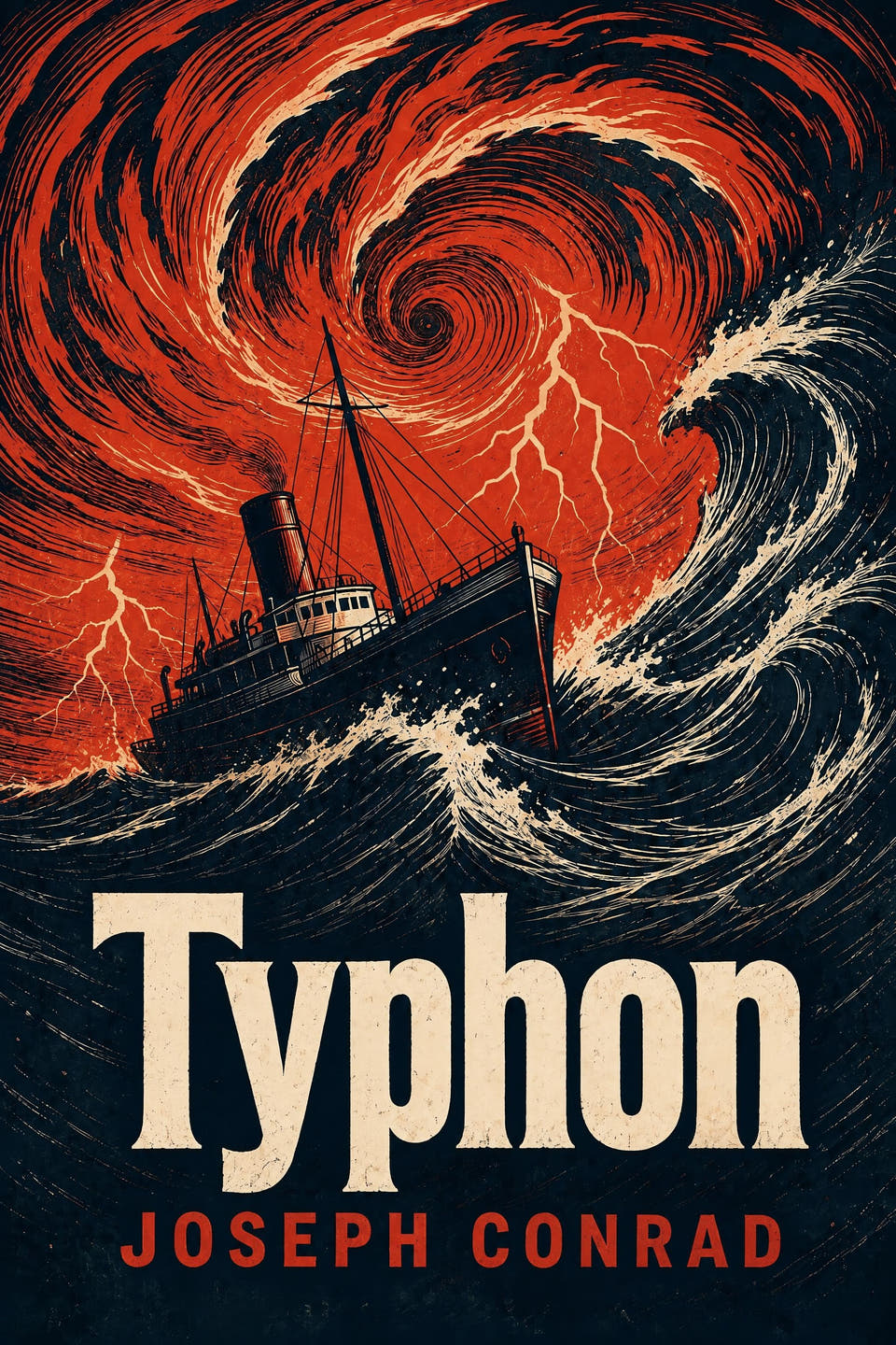 Typhon by Joseph Conrad, the cover
