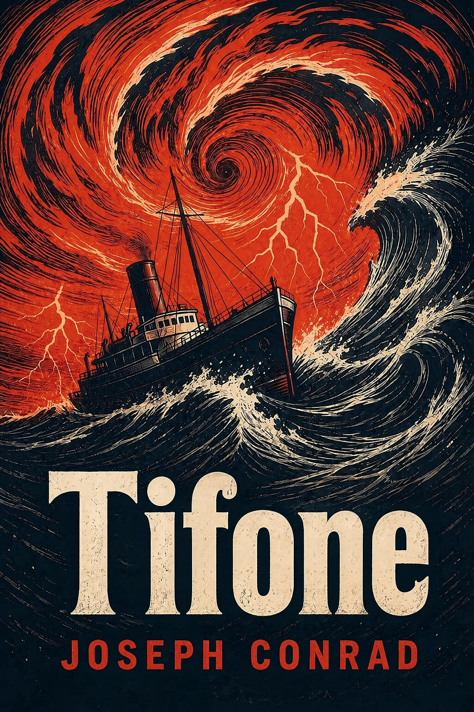 Tifone by Joseph Conrad, the cover