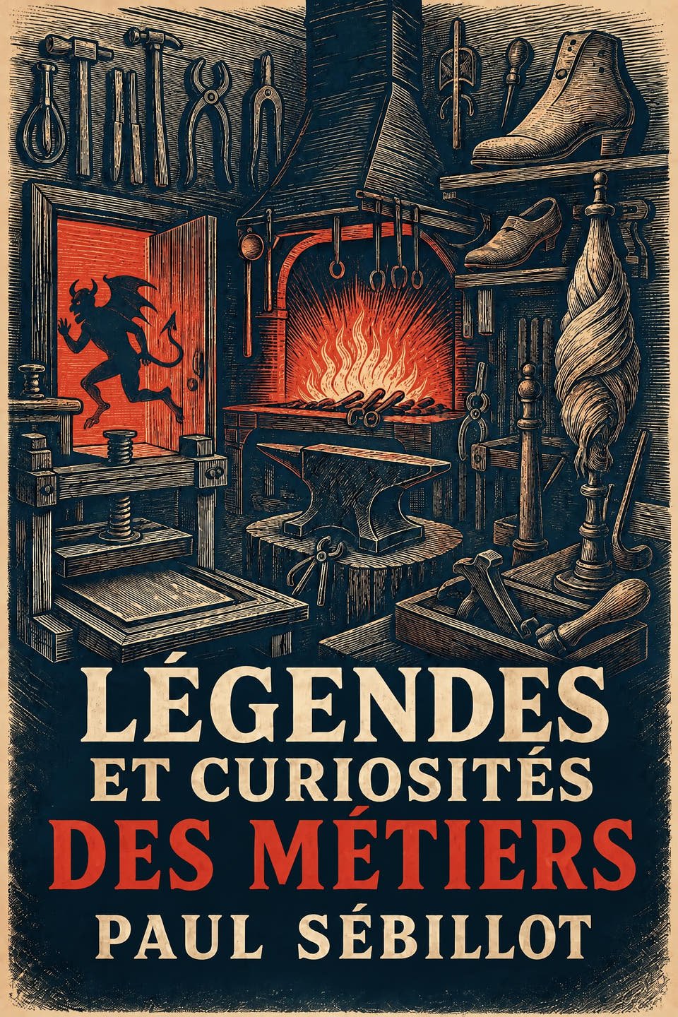 Légendes et curiosités des métiers by Paul Sébillot, the cover