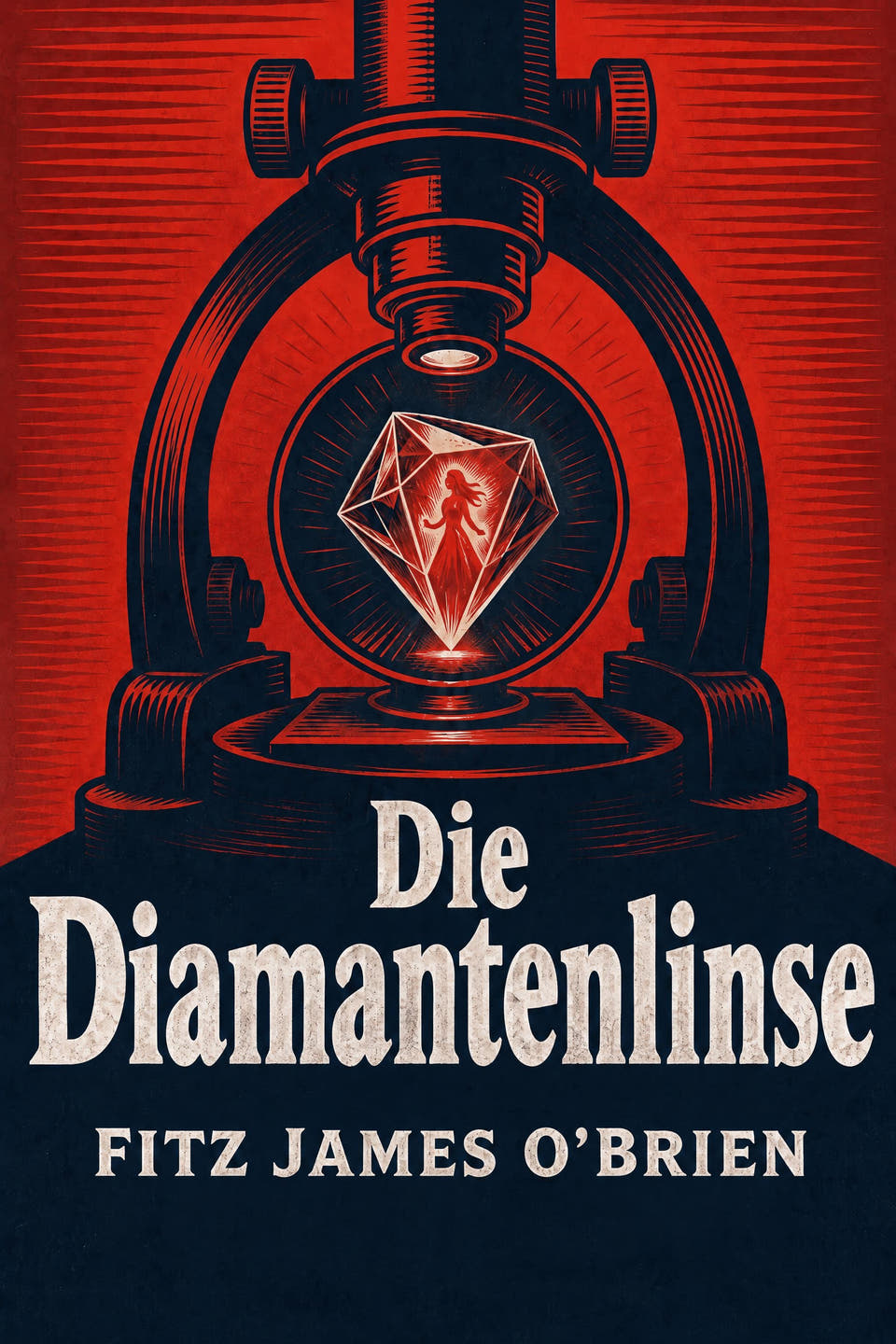 Die Diamantenlinse by Fitz James O'Brien, the cover