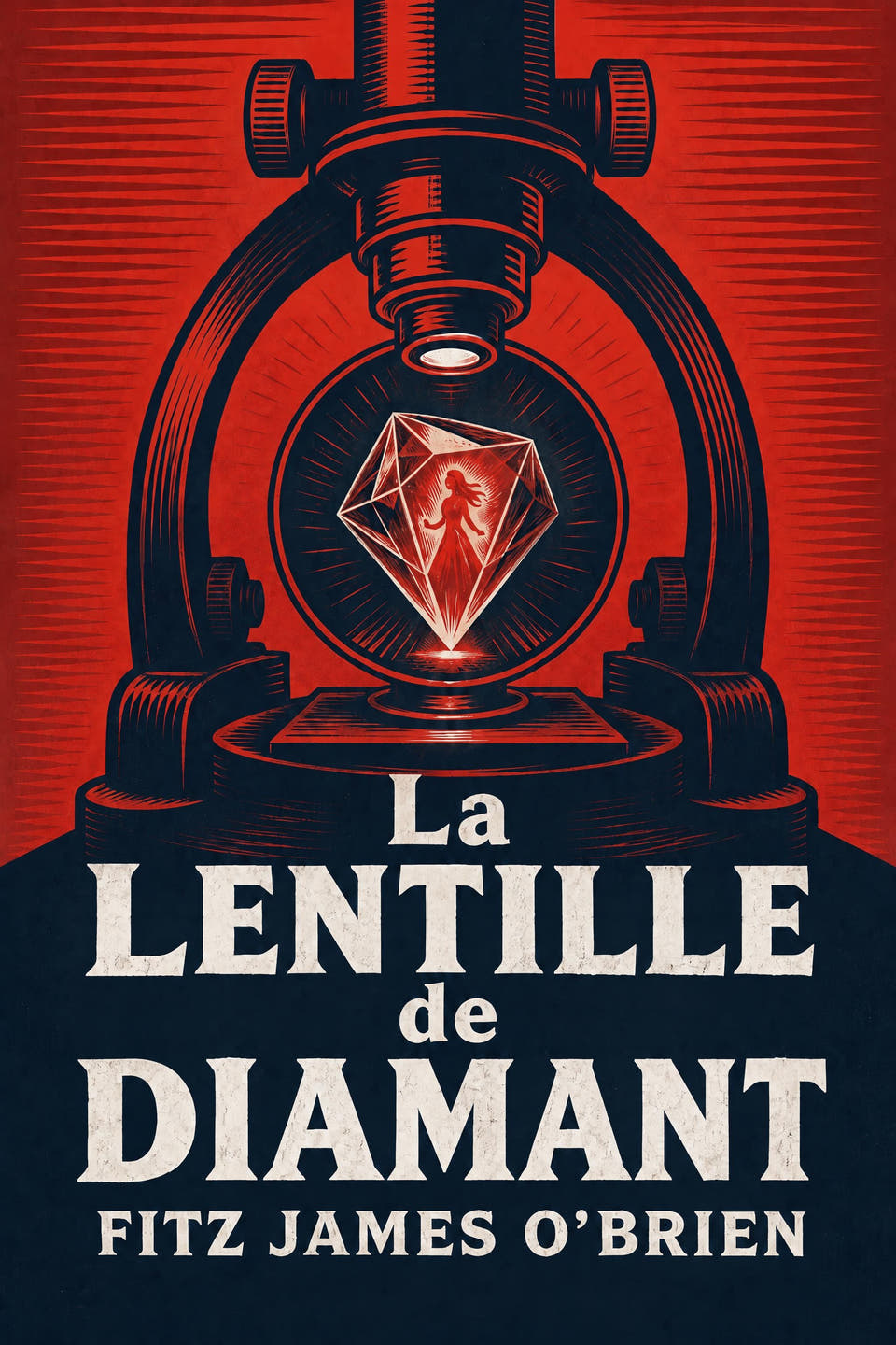 La Lentille de diamant by Fitz James O'Brien, the cover