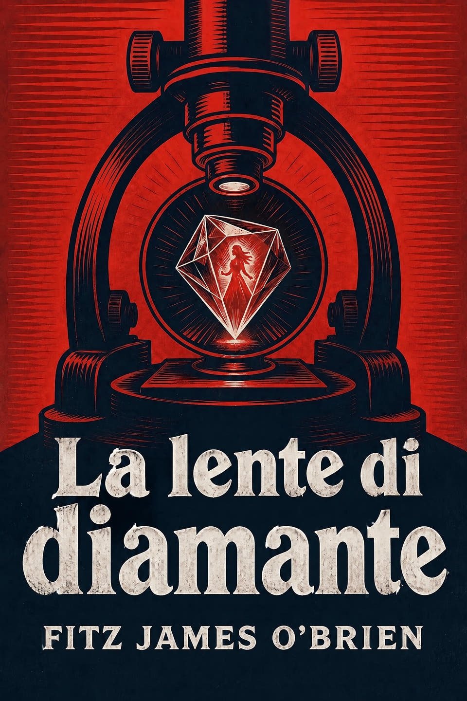 La lente di diamante by Fitz James O’Brien, the cover