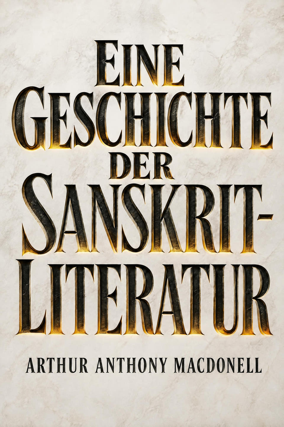 Eine Geschichte der Sanskrit-Literatur by Arthur Anthony Macdonell, the cover