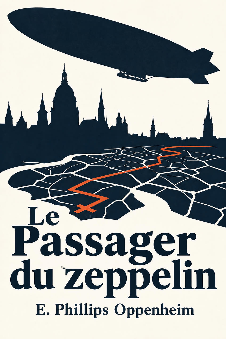 Le Passager du zeppelin by E. Phillips Oppenheim, the cover