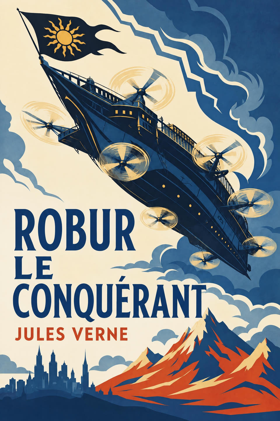 Robur le Conquérant by Jules Verne, the cover