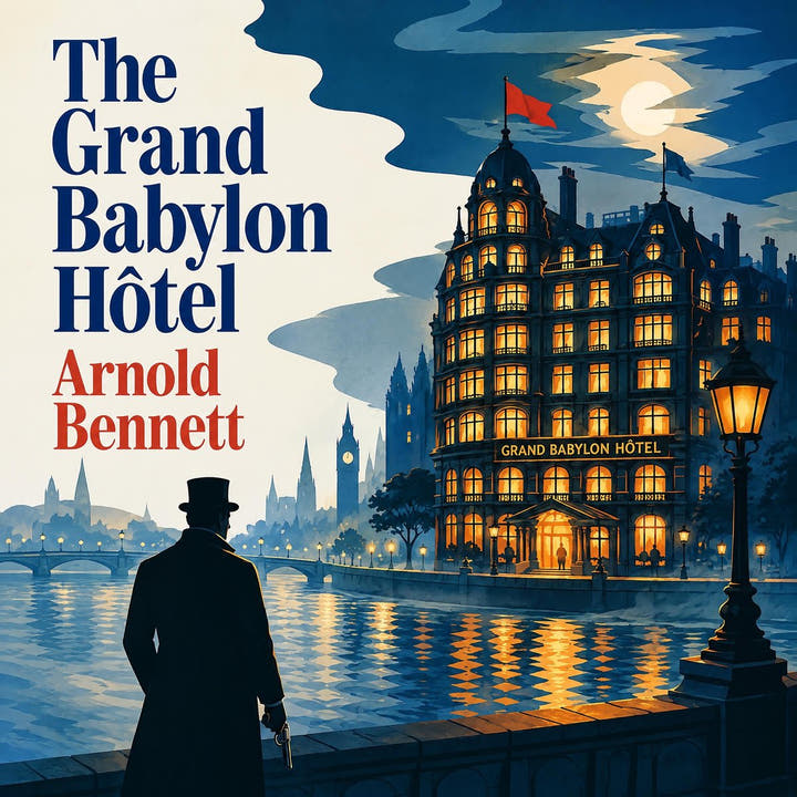 Il Grand Babylon Hôtel, the audiobook cover