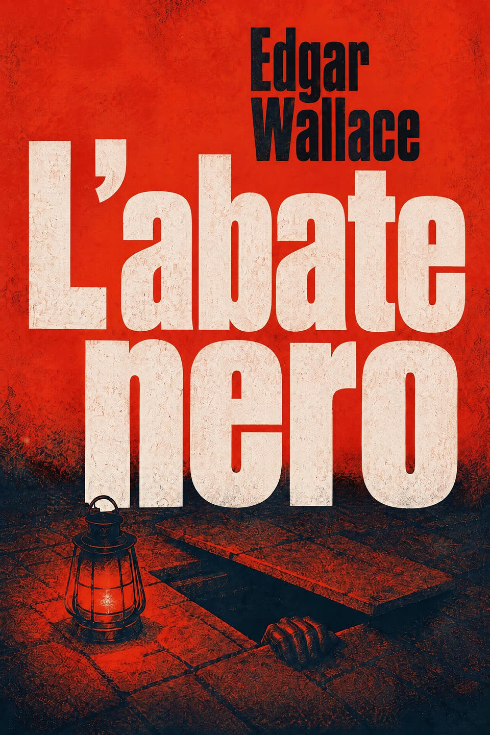 L’abate nero by Edgar Wallace, the cover