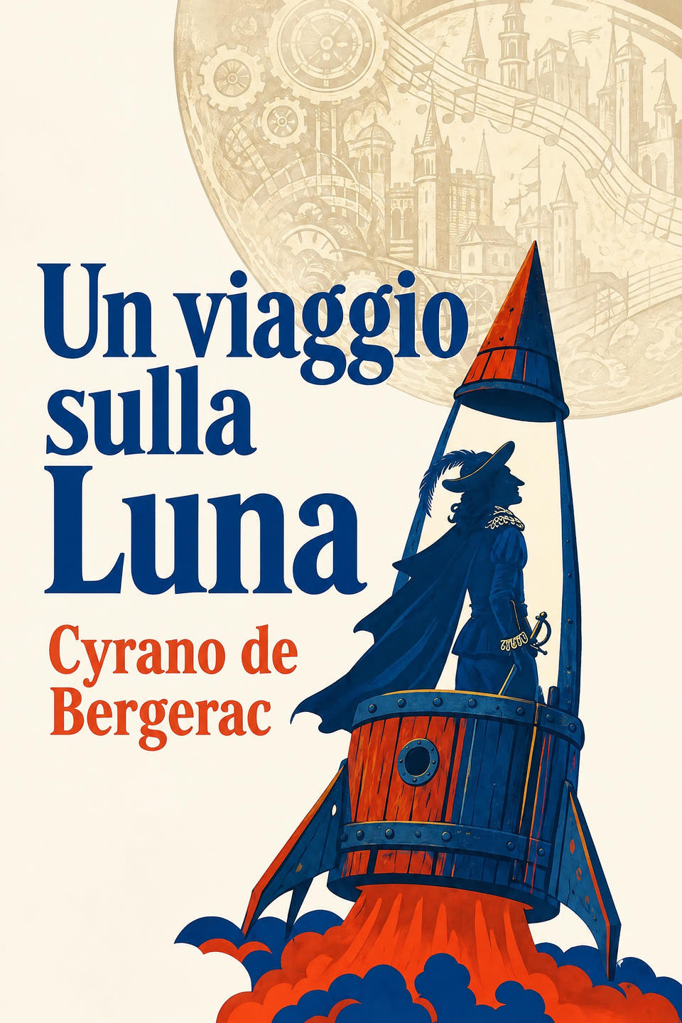 Un viaggio sulla Luna by Cyrano de Bergerac, the cover