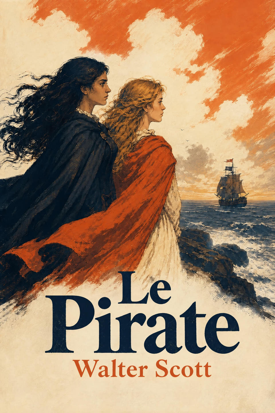 Le Pirate by Walter Scott, the cover