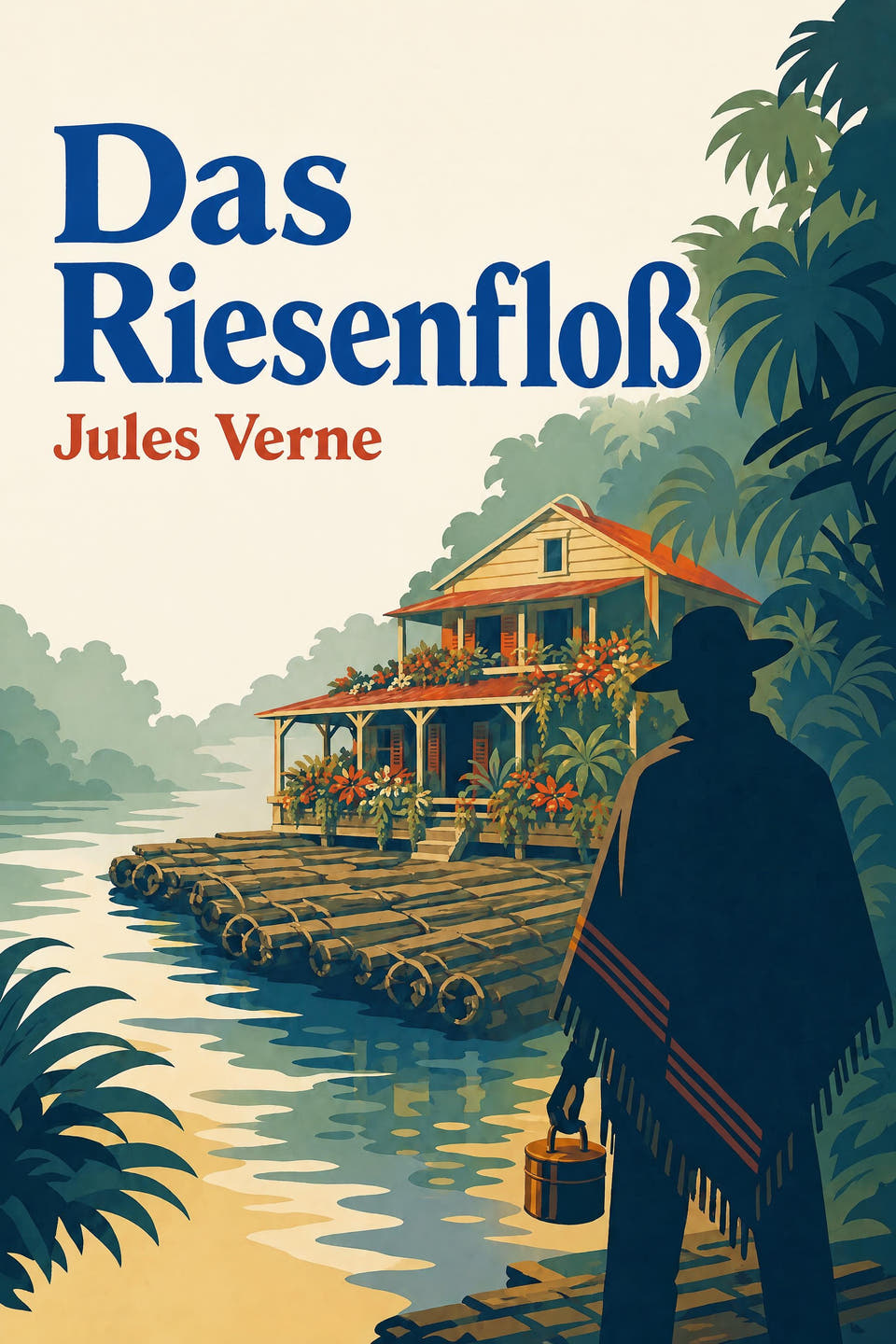 Das Riesenfloß by Jules Verne, the cover