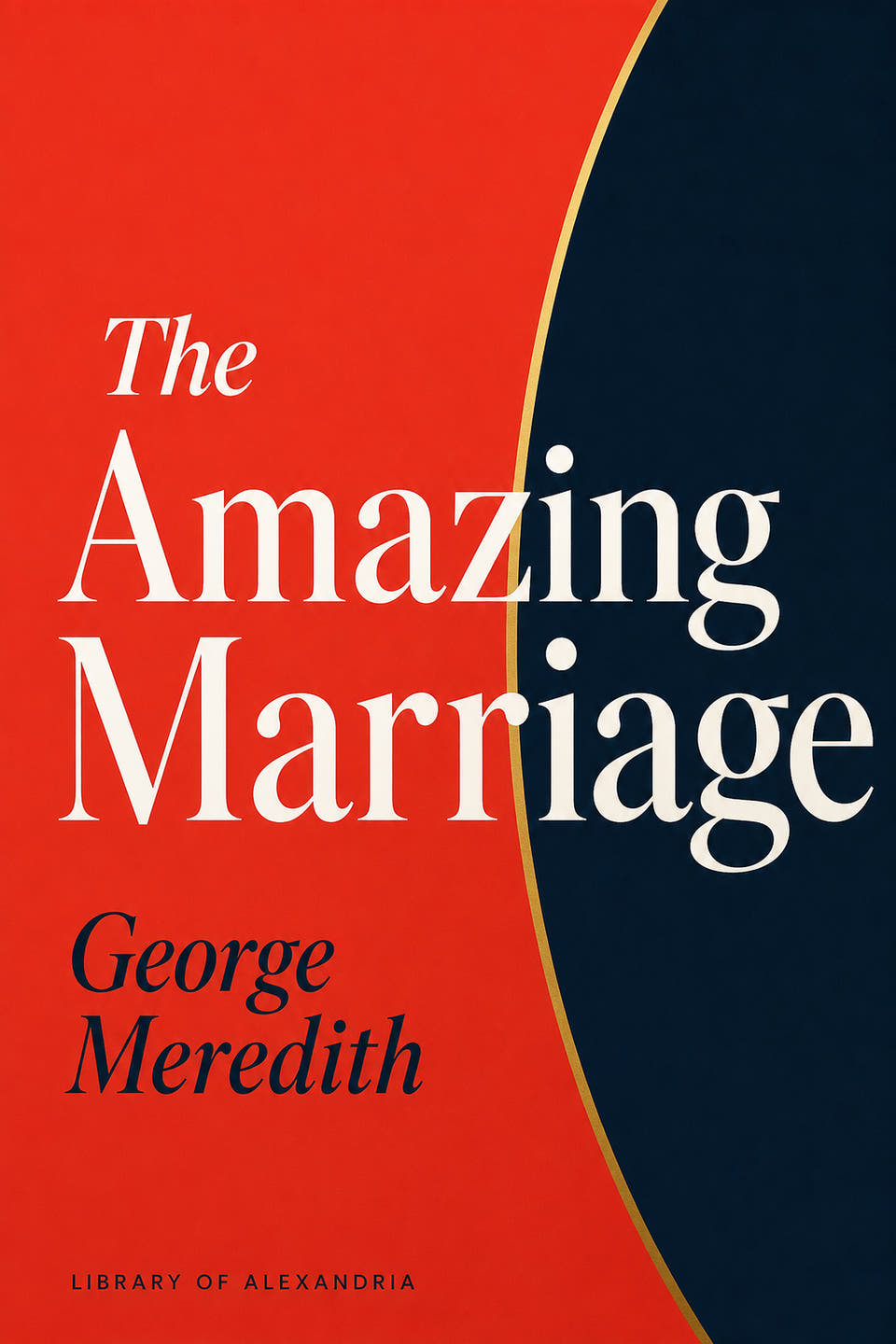 The Amazing Marriage by George Meredith, the cover