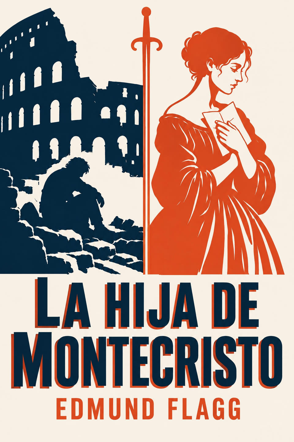La hija de Montecristo by Edmund Flagg, the cover