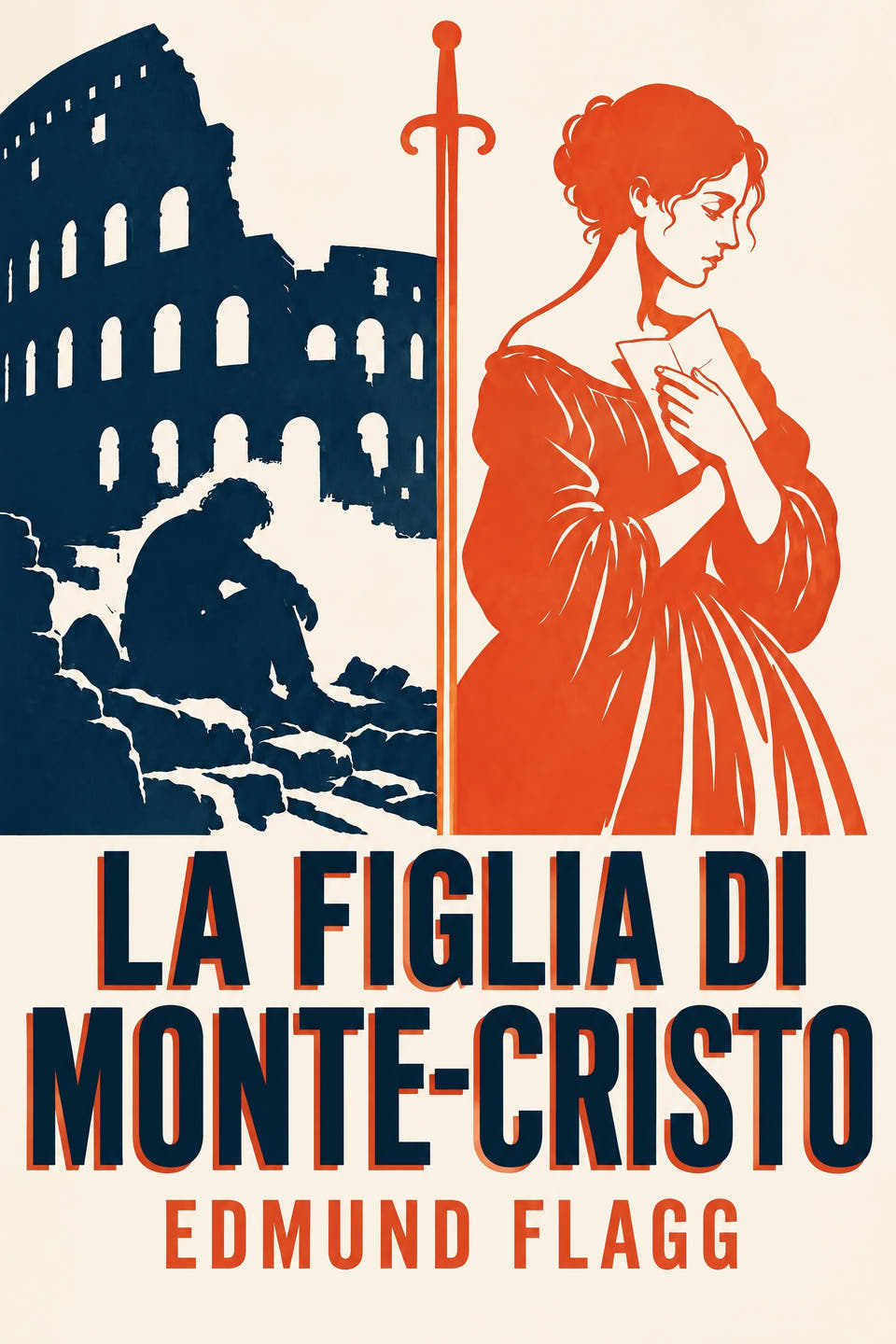 La figlia di Monte-Cristo by Edmund Flagg, the cover