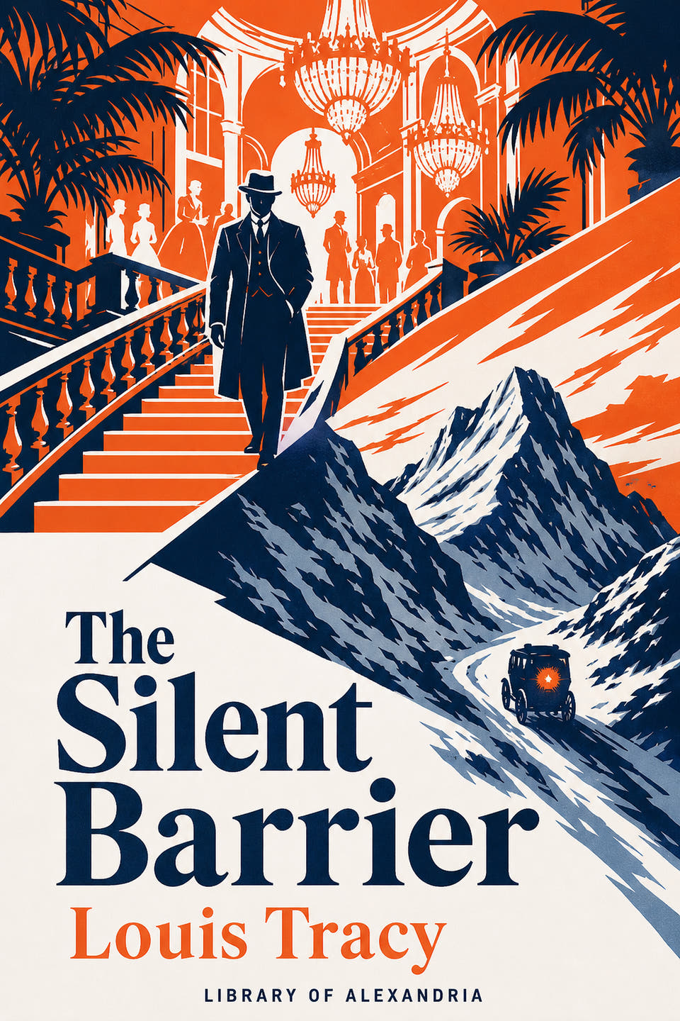 The Silent Barrier by Louis Tracy, the cover