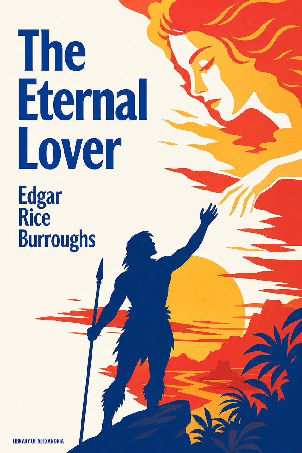 The Eternal Savage by Edgar Rice Burroughs, the cover