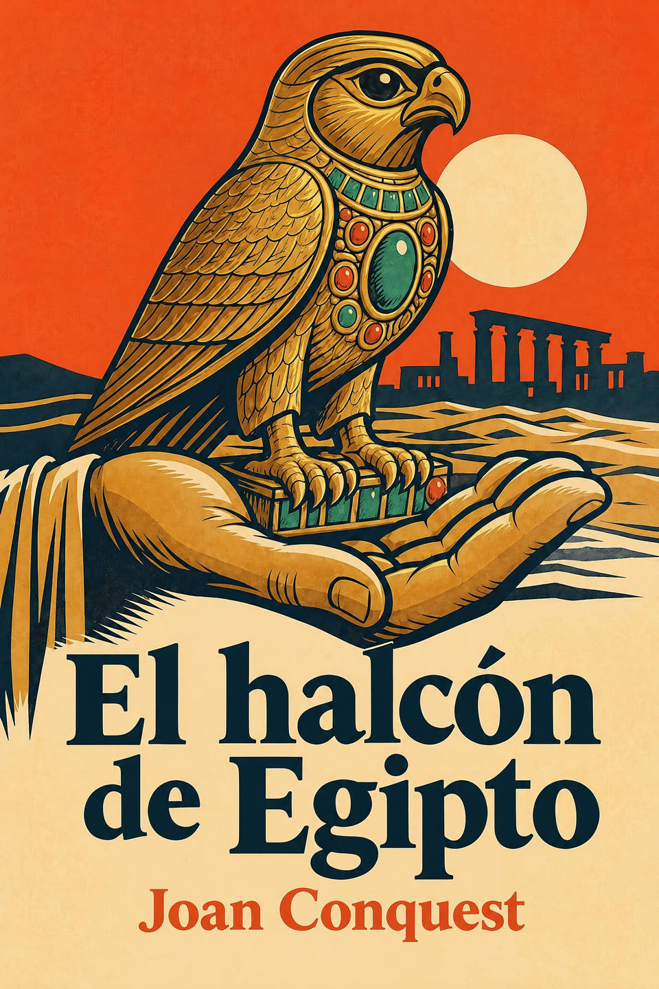 El halcón de Egipto by Joan Conquest, the cover