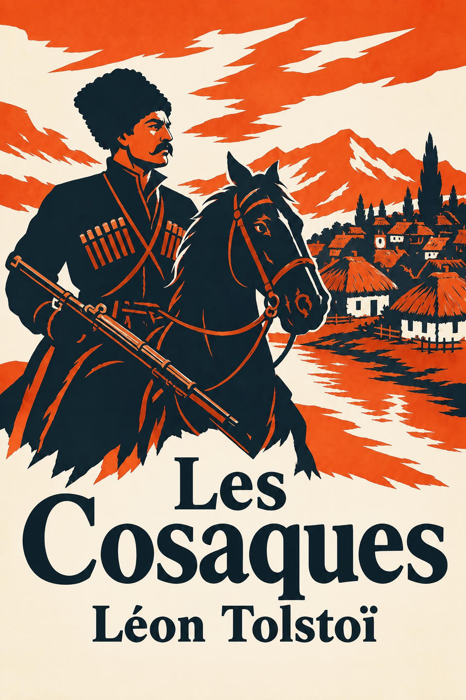 Les Cosaques by Léon Tolstoï, the cover