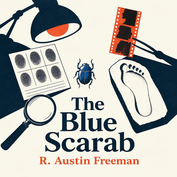Le Scarabée bleu, the audiobook cover